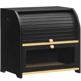 B0F1MVBXTS HOOBRO Roll Top Bread Box Kitchen Countertop