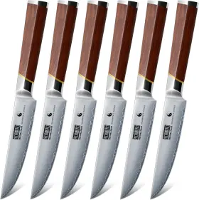 445037399315 HOSHANHO Steak Knife Set High Carbon Steel