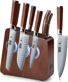 705353735714 HOSHANHO Knife Block Set Sharpener High Carbon