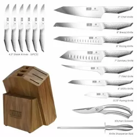 714757568699 HOSHANHO Kitchen Knife Set Block Sharp Steel #2