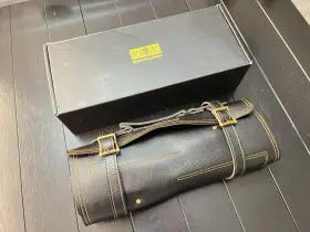 714757571200 HOSHANHO Butcher Knife Set Forged Chef Roll Bag