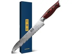 714757573792 HOSHANHO Serrated Bread Knife Ultra Sharp Steel