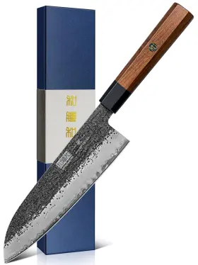18CM HOSHANHO Santoku Knife Forged Chef Ultra Sharp High