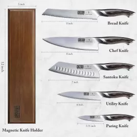 HSHEST-2023-001 HOSHANHO Knife Set Magnetic Holder High Car #2