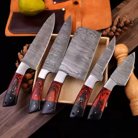 HD056 HTR KNIVES Handmade Damascus Steel Chef Kitchen Knife #3