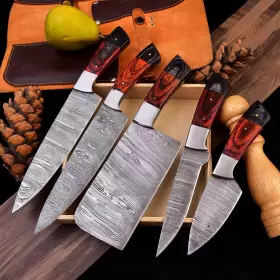 HD056 HTR KNIVES Handmade Damascus Steel Chef Kitchen Knife