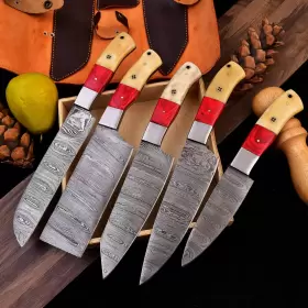 HD063 HTR KNIVES Handmade Damascus Steel Chef Kitchen Knife