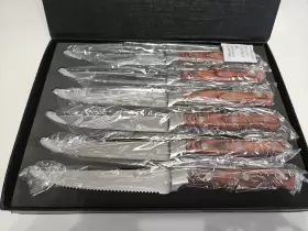 850005583189 HUDSON ESSENTIALS Steak Knife Set Serrated Steel #2