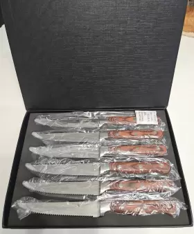 850005583189 HUDSON ESSENTIALS Steak Knife Set Serrated Steel