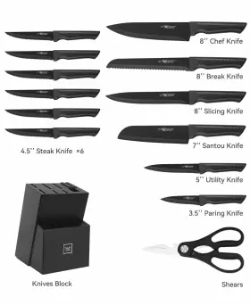 768484610602 HUNDOP Knife Set Kitchen Block Sharpen #2