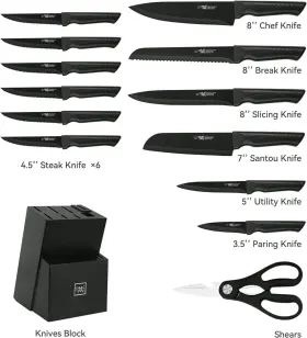 768561515394 HUNDOP Knife Set Kitchen Block Sharpening Di #2