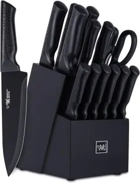 768561515394 HUNDOP Knife Set Kitchen Block Sharpening Di