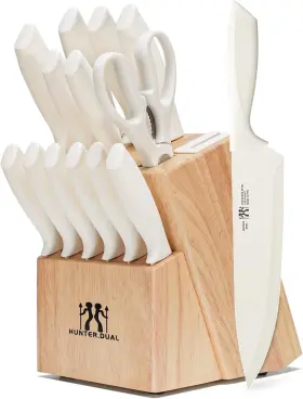 Pro-gx HUNTER.DUAL Knife Set Kitchen Block Sharpening Dish
