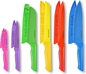 2024-GD-12-P HUNTER.DUAL Knife Set Colorful Kitchen Sharp