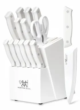 763055833640 HUNTER.DUAL Knife Set Kitchen Block Sharpener
