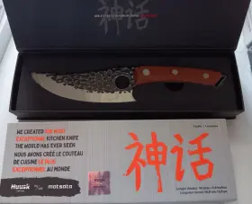 FC250104 HUUSK BY MATSATO Kitchen Knife Sharp Blade Beech