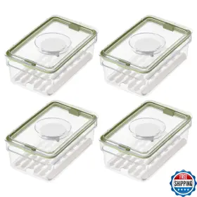 B0DQLTD6CX IDESIGN Fridge Produce Drainage Tray Lid Set
