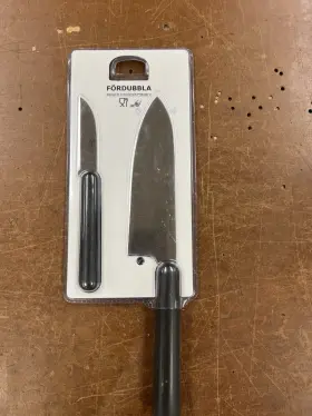 004.367.90 IKEA Fordubbla Set Knives Cook Paring Knife Steel