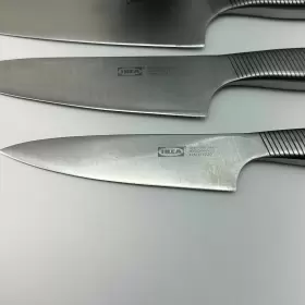 102.863.99 IKEA Knife Block Knives Set Chef Glass Cork Holder #2