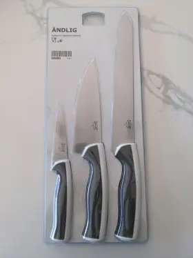 702.576.24 IKEA Andlig Knife Set Steel Kitchen