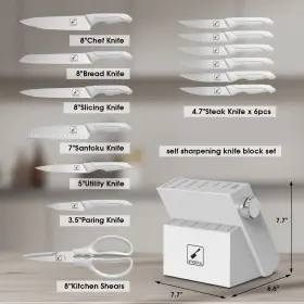 850065367873 IMARKU Block Knife Set