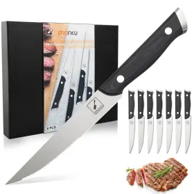 850076929732 IMARKU Steak Knives Set Serrated