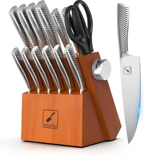 I-KS0135 IMARKU Knife Set Block Kitchen High Carbon Steel