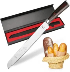 I-MBD001 IMARKU Bread Knife High Carbon Steel Edge