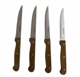 094046710146 IMUSA Wood Handle Serrated Steel Steak Knives