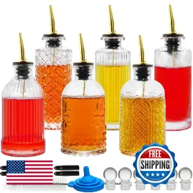 B0BTDKH44F INFTYLE Coffee Syrup Dispenser Bottles Set Pour