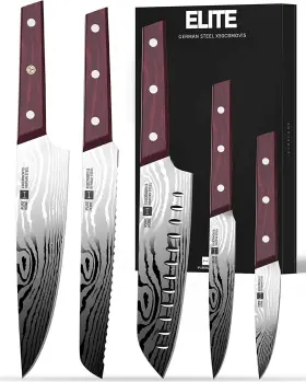768484477779 IPUREHOME Knife Set Kitchen High Carbon Steel