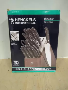 19485-020 J.A. HENCKELS Definition Sharpening Knife Block Set #3