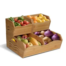 B0FHJNZFXL JAMEGE Pantry Storage Bins Stackable Baskets