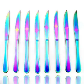 1010RAINSTEAKKNIFE8P-MA JASHII Royal Steak Knife Rainbow