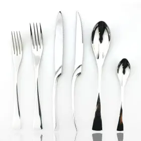 KAYASILVCOFFEE6X4 JASHII Steel Mirror Flatware Set Dinner