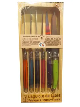 737123455775 JEAN DUBOST LAGUIOLE Steak Knives Bold