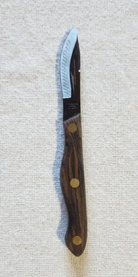 D400 JET CUT Cutlery Knife Wood Handle