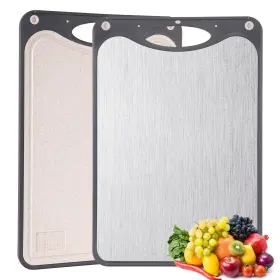760601006183 JFDHGOI Titanium Cutting Board Double Chopping