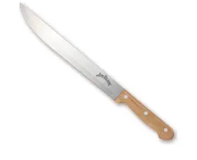JB0237 JIM BEAM Carving Set Steel Utensils Parawood Board