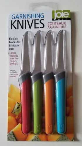 067742299161 JOIE Set Garnishing Knives Flexible Blade Cuts