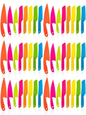 KNIFE-01 JOVITEC Kids Kitchen Set Safe Serrated Knives Cook
