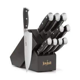 JKN12100 JOYJOLT Kitchen Knife Set Block High Carbon Steel