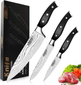 744110970852 JUEGO SET DE CUCHILLOS Para Cocina Piezas Acero