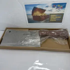 445000118134 JUVALE Meat Cleaver Knife Wood Handle Bone Steel
