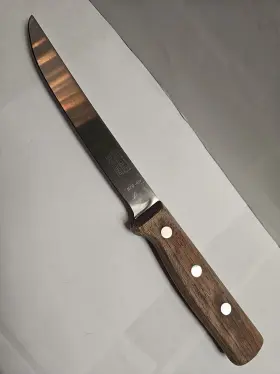 R70-6W KAI Kaicut Slicer Knife Wood Handle Blade