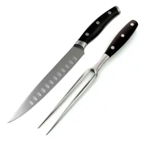 552688295588 KAKAMONO Carving Knife Fork Set Straight Tr
