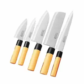 754034314977 KAKUSEE Kitchen Knife Set Wooden Box Mr Takaaki