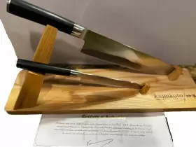 714449933477 KAMIKOTO Senshi Dual Knife Set Wooden Display #2