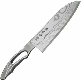 170MM KANETSUNE Santoku Knife Damascus Steel Blade Handle