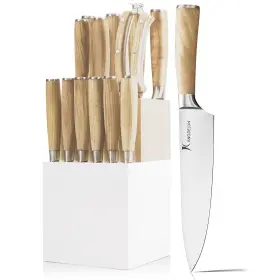 743388245525 KANGDELUN Natura Knife Block Set Ultra Sharp